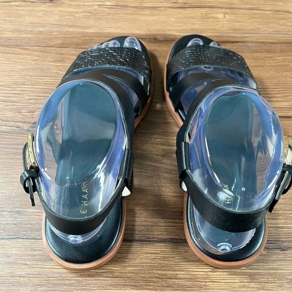Cole Haan Findra Black Leather Strappy Sandals Women’s Size 7 Shoes - Picture 5 of 11
